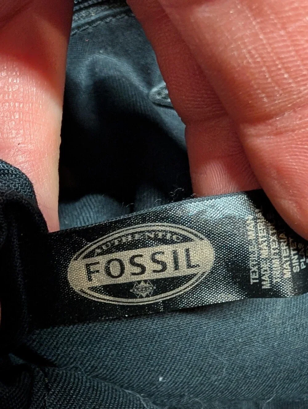 FOSSIL Women's Dawson Satchel Textile Black & Tan Polka Dot Purse Bag